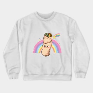 Rainbow Burrito Crewneck Sweatshirt